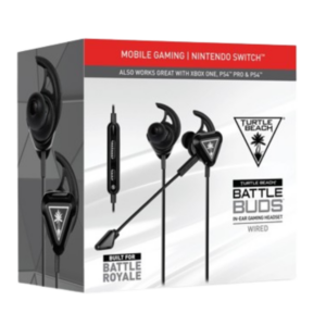 Turtle Beach Battle Buds In-Ear Gaming Headset - Black/Silver